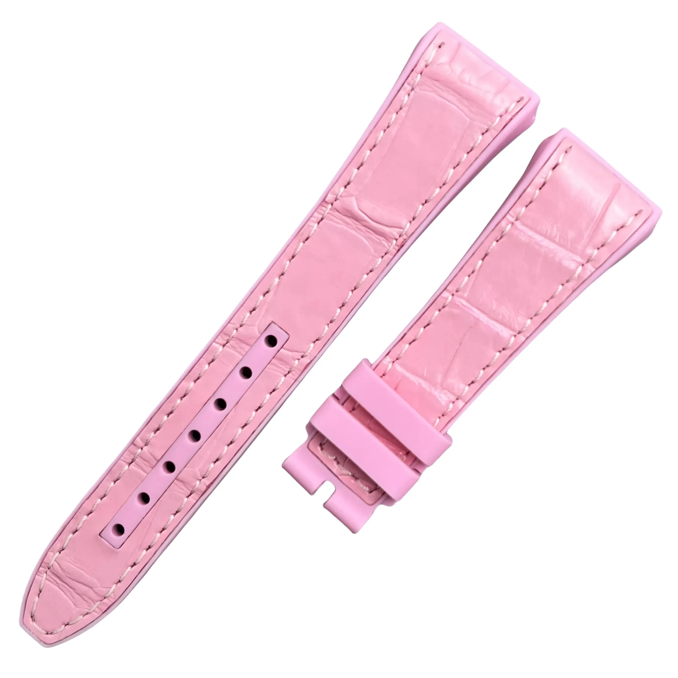 ДЛЯ FRANCK MULLER V32/41/45 РЕМЕНЬ ДЛЯ ЧАСОВ С РЕМЕНЬМИ С РЕЗИНОВКОМ И АЛИГАТОРОМ