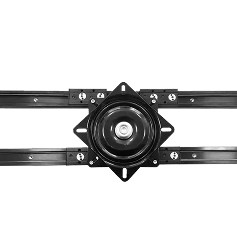 Flat push retractable bar table guide rail rotating middle island slide rail pulling island track hardware acc