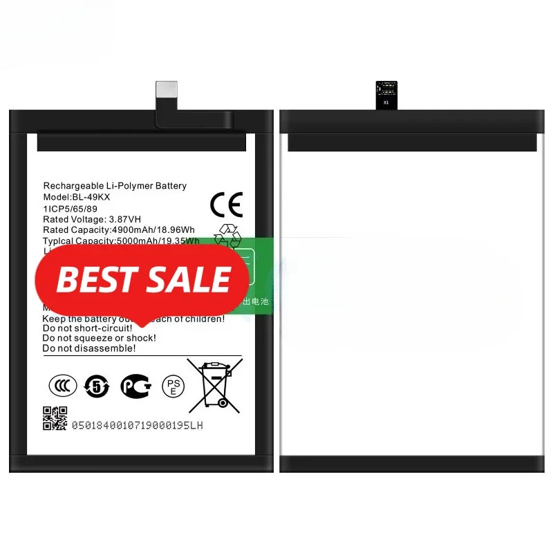BL-49KX for Tecno Infinix Note 11/Note 12/12 G96/12 2023/12 5G/X671/12 Pro 5G/X663/X670/X676C Phone Battery Replacement Bateria