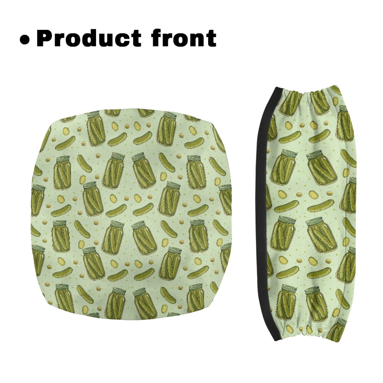Coloranimal Canned Pickle 2 Pcs Seat & Backrest Cover Set Walker Seat Cushion for Senior Home