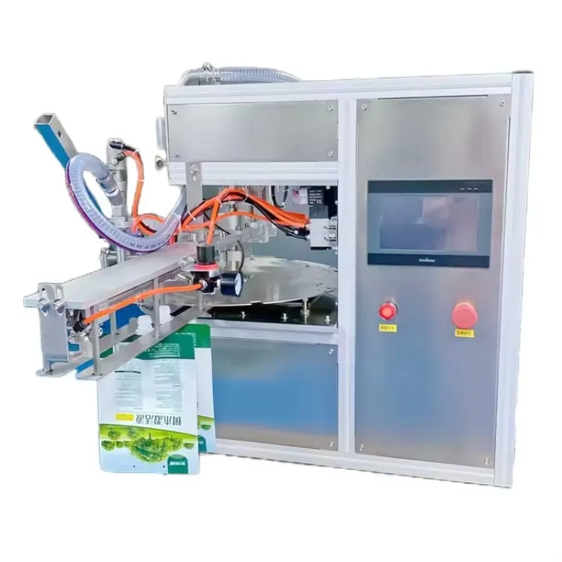 FillinMachine Small Desktop Fully Automatic Spout Pouch Filling and Capping Machine for Juice Baby Food