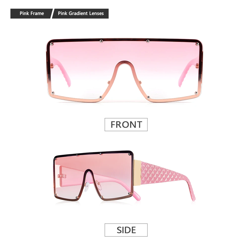 CRIXALIS Damen-Sonnenbrille mit großem Rahmen, quadratisch, Y2K-Marke, Vintage-Sonnenbrille, Schildbrille, UV400-Schutz, Sonnenbrille für Damen – Detail 13