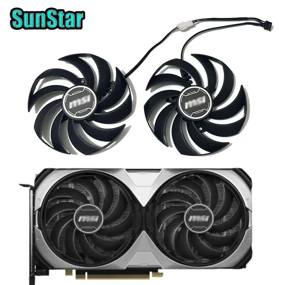 NEW Original 95MM RTX4070 4PIN PLD10010S12HH GPU Replacement Cooling Fan For MSI RTX 4070 4070SUPER VENTUS 2X Balck Video Card