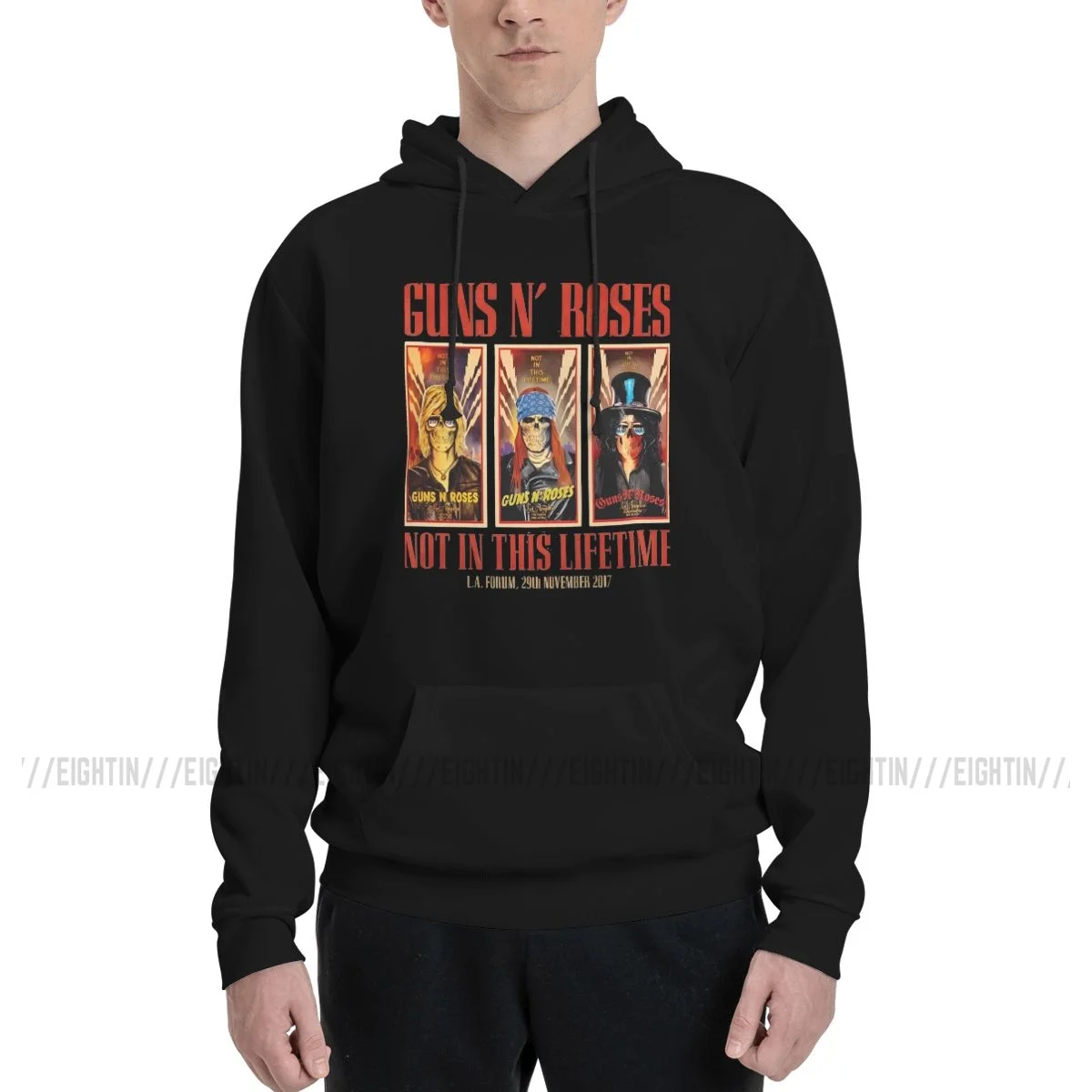 Unique Hoodies Couple Thin Fleece Sweatshirt Men Guns N Roses Cotton The Not in This Lifetime Hooded Sweatshirts Hoodie Shirt