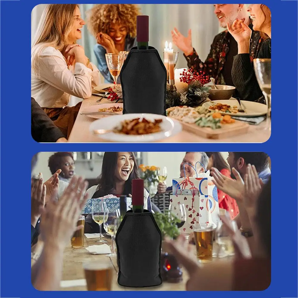 Weinkühler-Eisbeutel, Picknick-Getränkehalter, Nylon-Weinkühlerhülle, Softdrink-Halter, Barzubehör für Bier- und Champagnerkühler ﻿ – Detail 11
