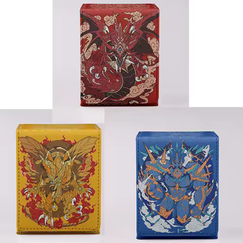 Yugioh Egyptian God Sky Dragon Tormentor Winged Dragon Deck Box Yu-Gi-Oh! TCG OCG PTCG Trading Cards Pu Leather Storage Box 100+