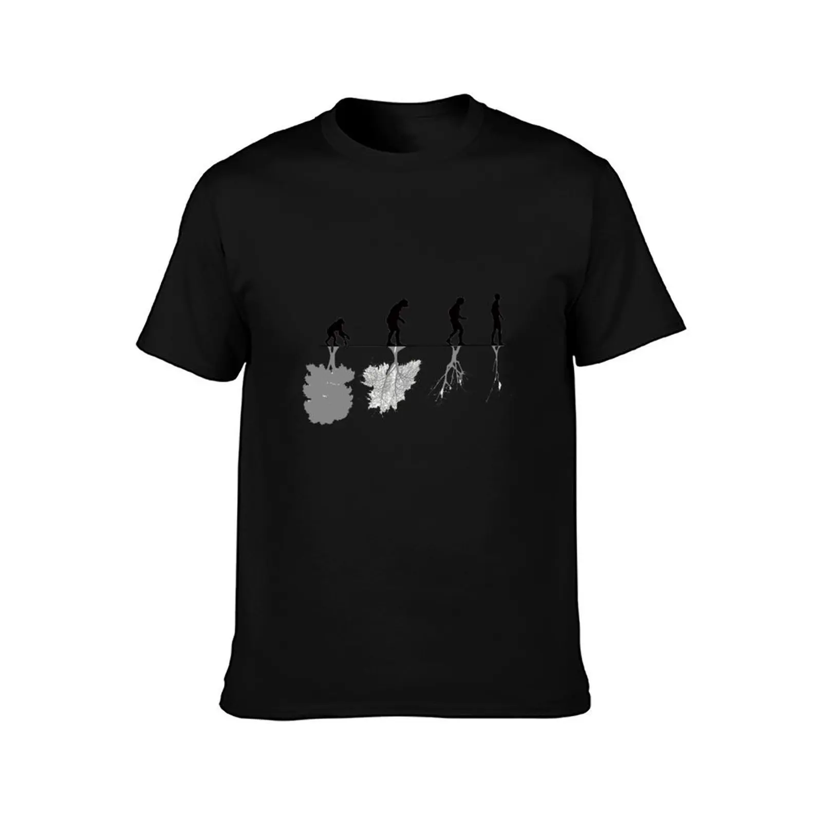 Evolution of Environment , Humans , Nature T-Shirt, Summer Casual Cotton Tee, Oversized Streetwear Tops, Vintage Graphic Print