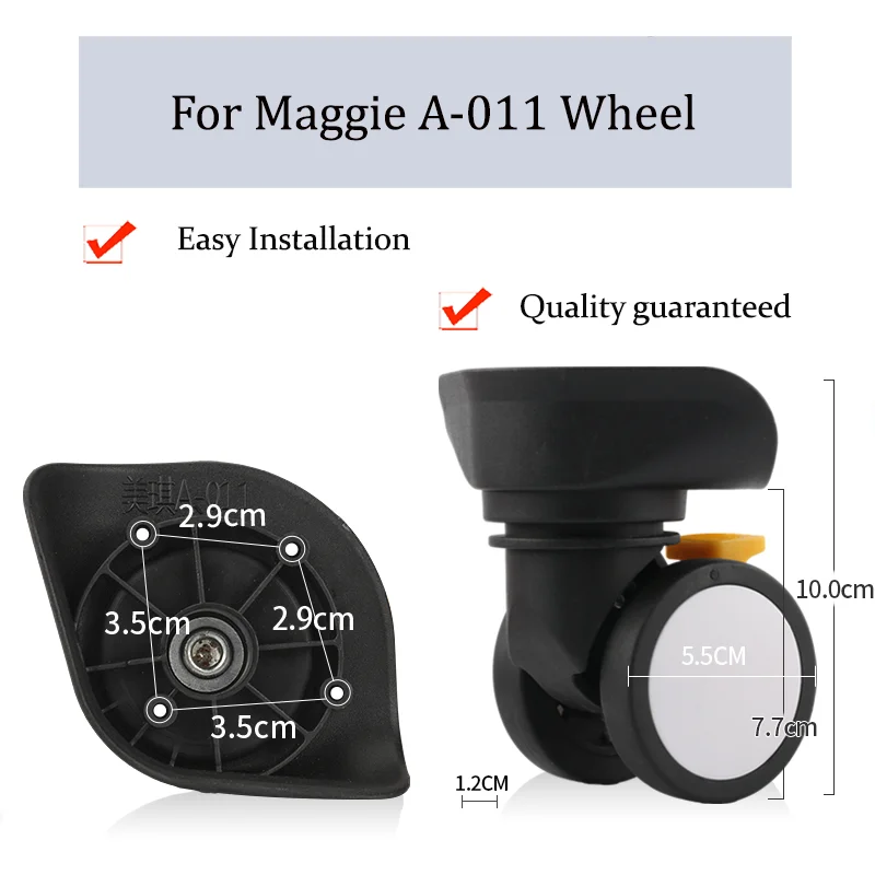 

Suitable For Maggie A-011 Universal Wheel Trolley Case Wheel Replacement Luggage Pulley Sliding Casters wear-resistant Repair