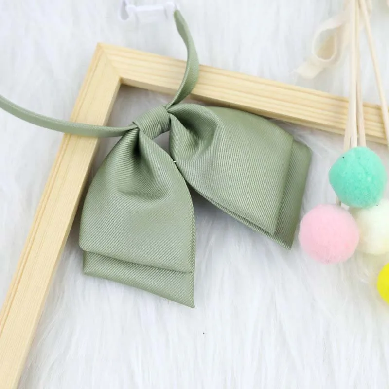 Uniform Women Streamer Adjustable Bow Tie Shirt Bowknot Butterfly Bowtie Striped Waitress Fashion Accessories MW921