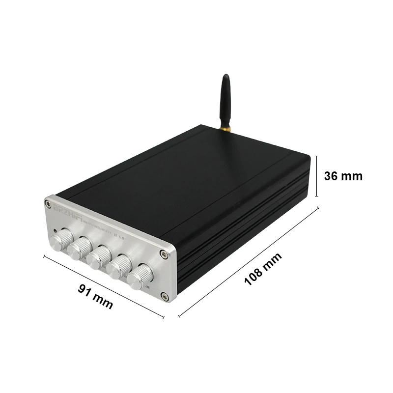 BRZHIFI  DP1  2.1 Hot Selling  Class D Mini  HIFI Power Amplifier and BT 5.0 Maximum Output Power 50W*2  Digital Power Amplifier