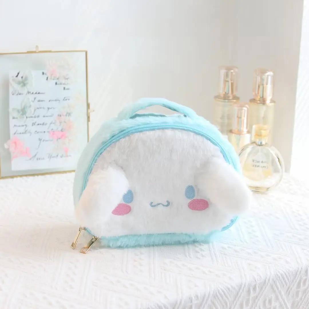 Bella custodia cosmetica Cinnamoroll Kuromi Cosmetic Bag grande capacità di stoccaggio di cosmetici My Meldoy Pochacco Hangyodon Purse Girl