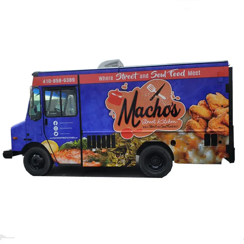 Camión expendedor de 5 metros de largo, furgoneta contenedor, cafetería, furgoneta de comida, carrito de helados, camión de café a la venta