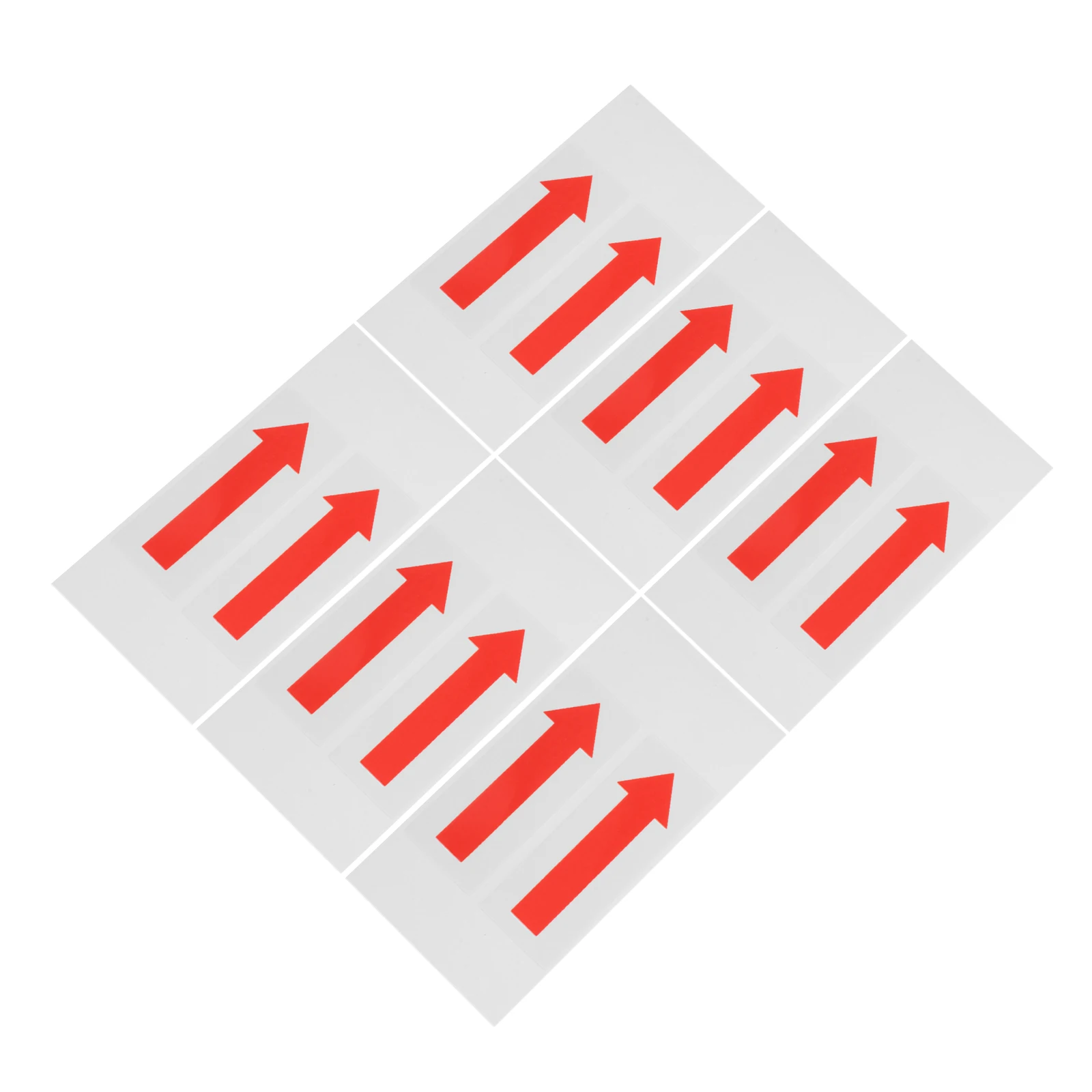 6 Pcs Stickers Direction Arrow Directional Sign Arrows Equipment Decal Fire Action Signs Red Safety