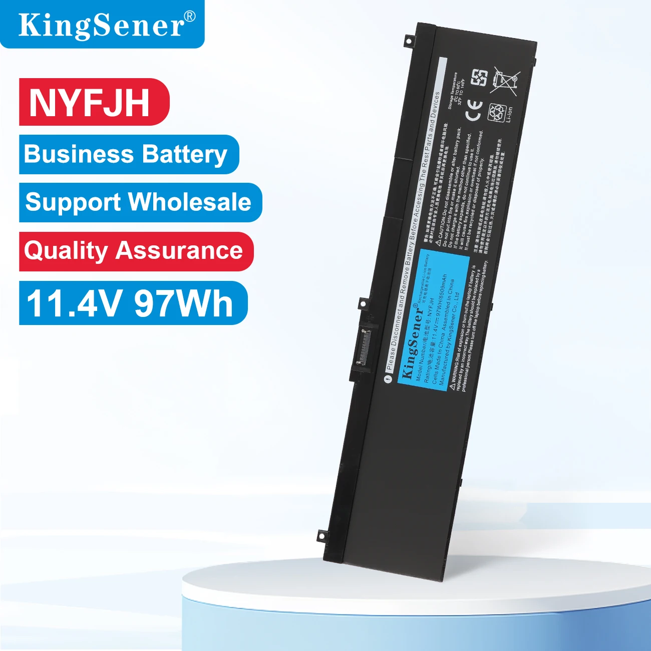 

KingSener NYFJH Replacement Battery For Dell Precision 7530 7730 7540 7740 Series P34E 0WMRC GW0K9 0NYFJH 11.4 V 97WH