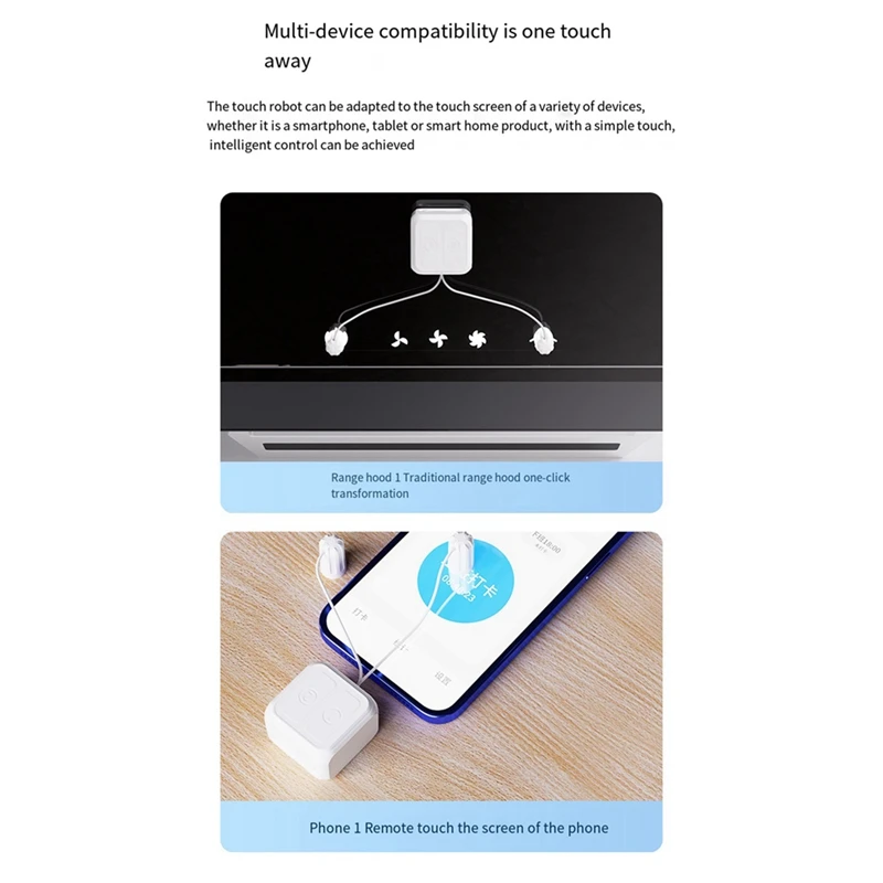 A39Q-New Touch Screen Finger Robot Dual Control Tuya Bluetooth Smart Remote Control Timed Screen Clicker