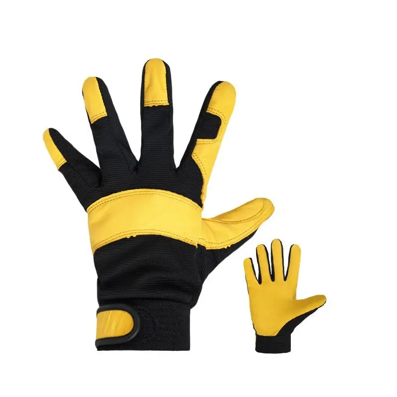 

Professional Sheepskin Work Outdoor Gloves Breathable Rope Handling Garden Gloves for Rappelling Climbing Camping Cycling