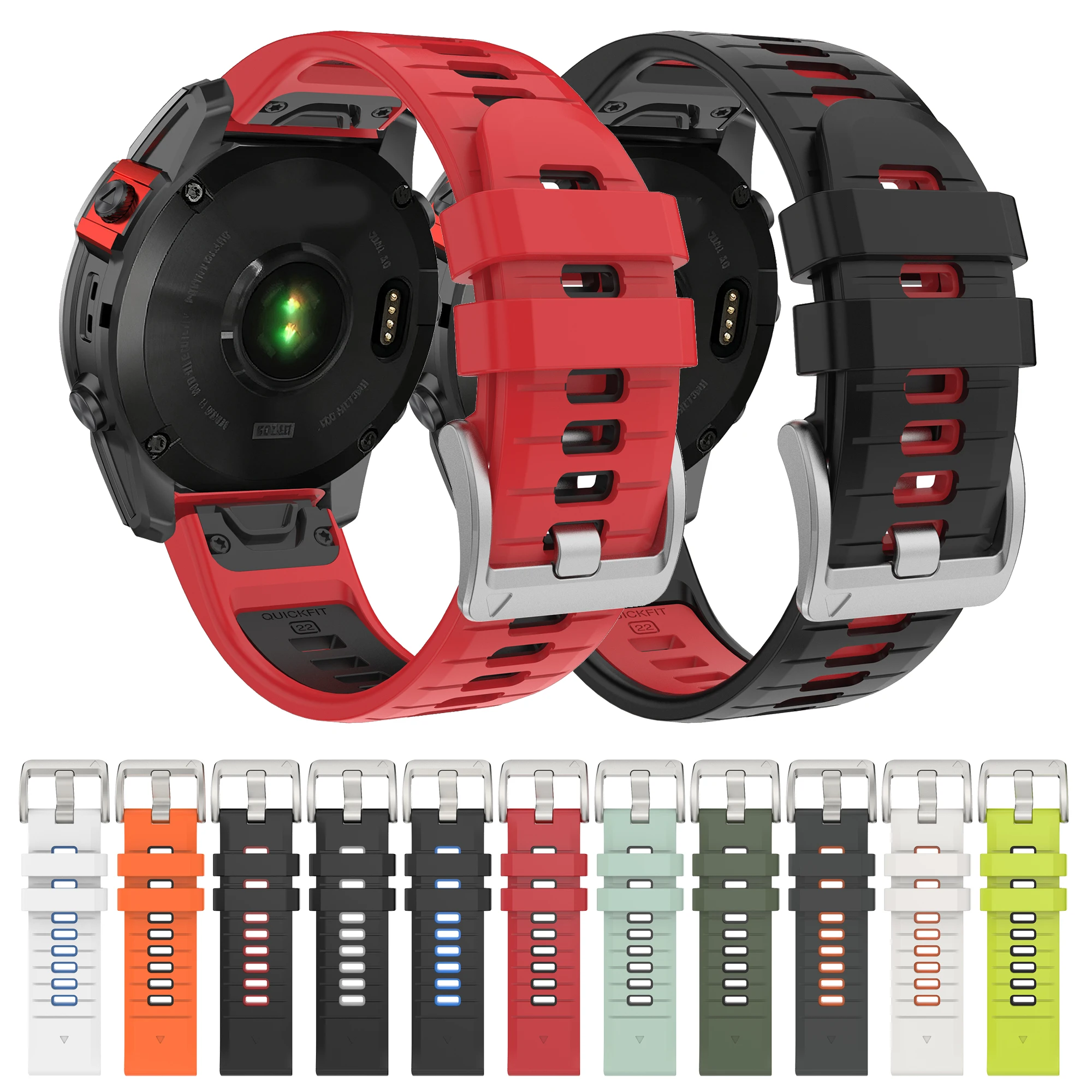 22mm 26mm Ersatzarmband QuickFit für Garmin Fenix 7 7X PRO 6 6X Pro 5 5X Plus 965 Epix Gen2 Fenix 8 47mm 51mm Uhrenarmband
