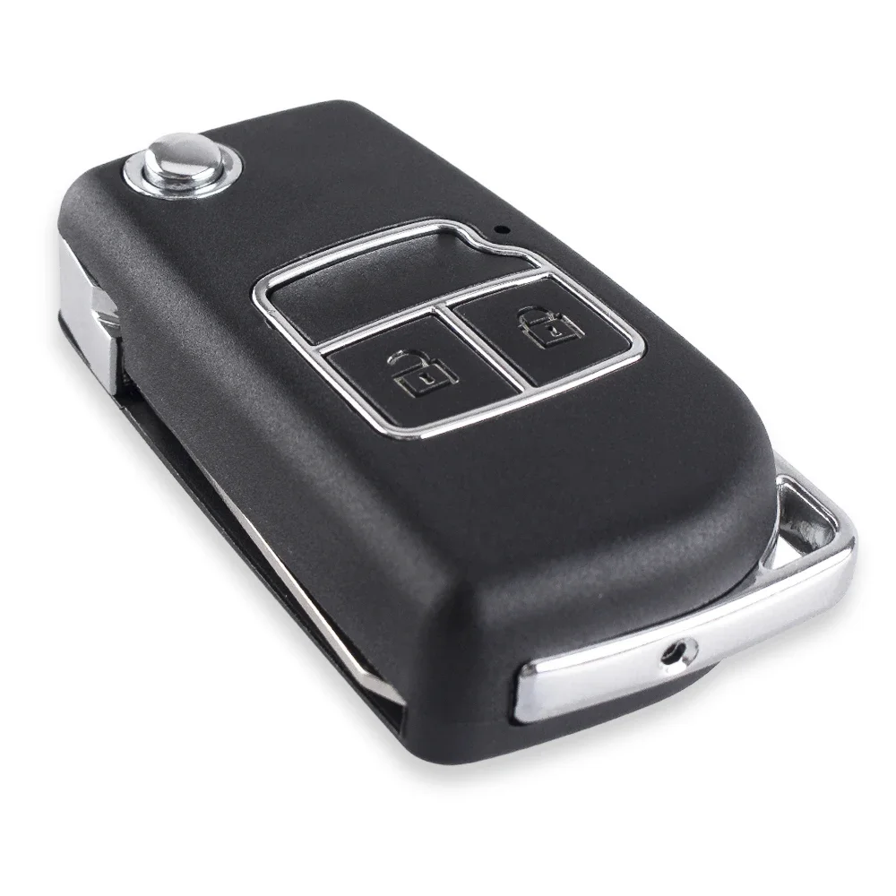 KEYYOU Modified 2/3 Buttons Remote Car Key Shell Folding Flip Key Case Cover For Toyota Camry Corolla Reiz RAV4 Auto Key