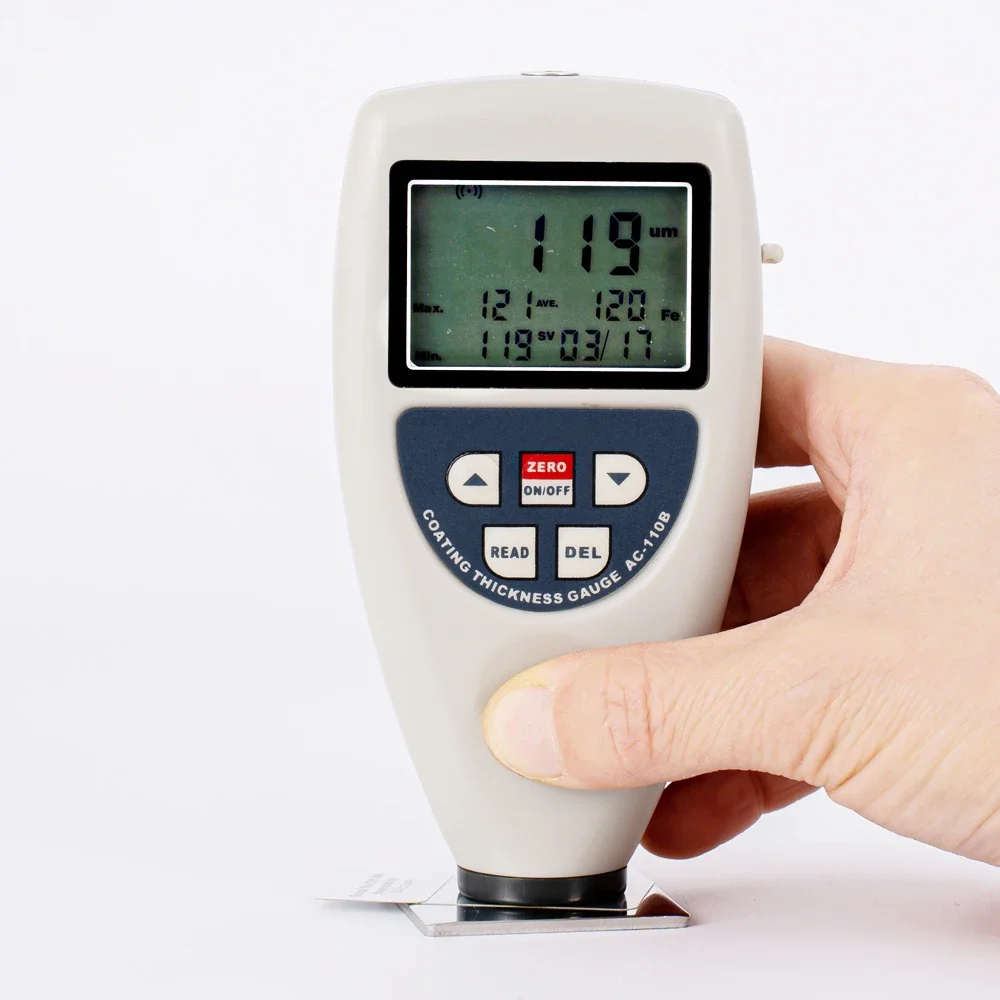 Digital coating thickness gauge AC-110B iron-based aluminum-based paint galvanized layer thickness gauge range 0 ~ 1250um