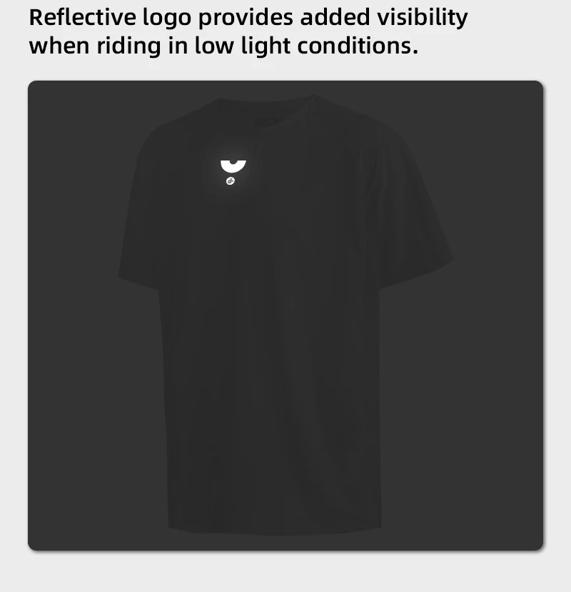 YKYWBIKE Herren Casual Radtrikot Kurzarm DuPont Sorona Outdoor-Sport Schnelltrocknendes Shirt Rennrad Fahrradbekleidung – Detail 7