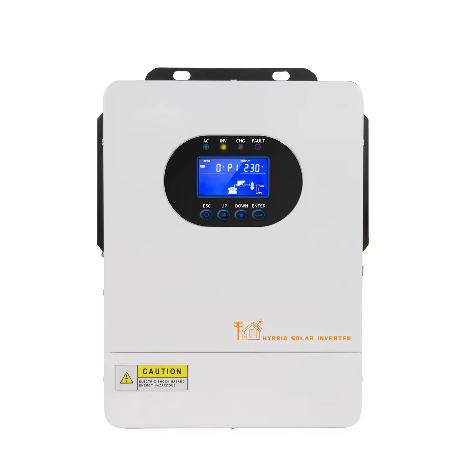 Hybrid solar inverter 2KW 12V Single phase WIFI MPPT Solar charge controller 100A PV inverter Pure sine wave off grid inverter