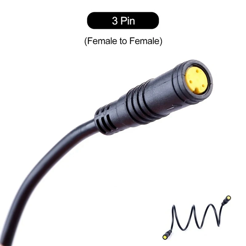 Description Picture 6 of itemMid Drive Motor Brake Lever Extension Cord Switch Gear Shift Broken Wire 3Pin Extension Cord Electric Bicycle Accessories B