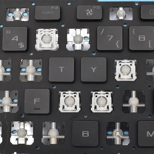 Reemplazo de teclado, tapa de llave, Clip de tijera y bisagra para Asus Rog Strix G16 2023 G614 G614J G634, bisagras de teclado, luz