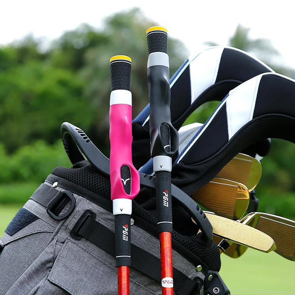 PGM Rubber Golf Club Postural Correction Grip, Lightweight, Durable, Antiskid, Outdoor Practice, Universal Hand Training