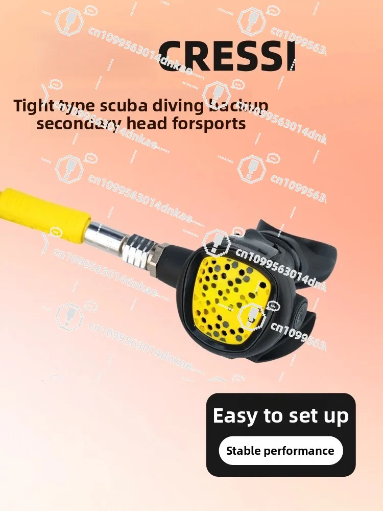 Genuine CRESSI Scuba Diving Underwater Breathing Regulator, Compact Spare Secondary Head