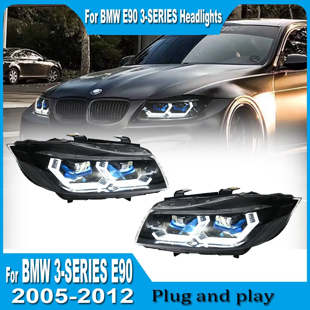 LED Headlights for 2005-2012 BMW E90  3 Series 320i 318i 330i Headlights Assembly Front Lights Sequential Turn Signal  DRL