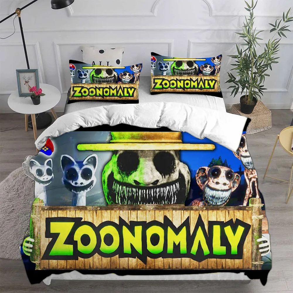 

Game Zoonomaly Bedding Sets Comforter Quilt Bed Cover Duvet Cover Pillow Case 2-3 Pieces Sets Bedroom Decoration Home Textiles