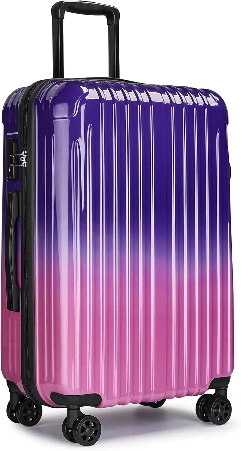 

20-Inch Lightweight Spinner Luggage with Expandable Storage & TSA Lock, PC+ABS Hard Shell