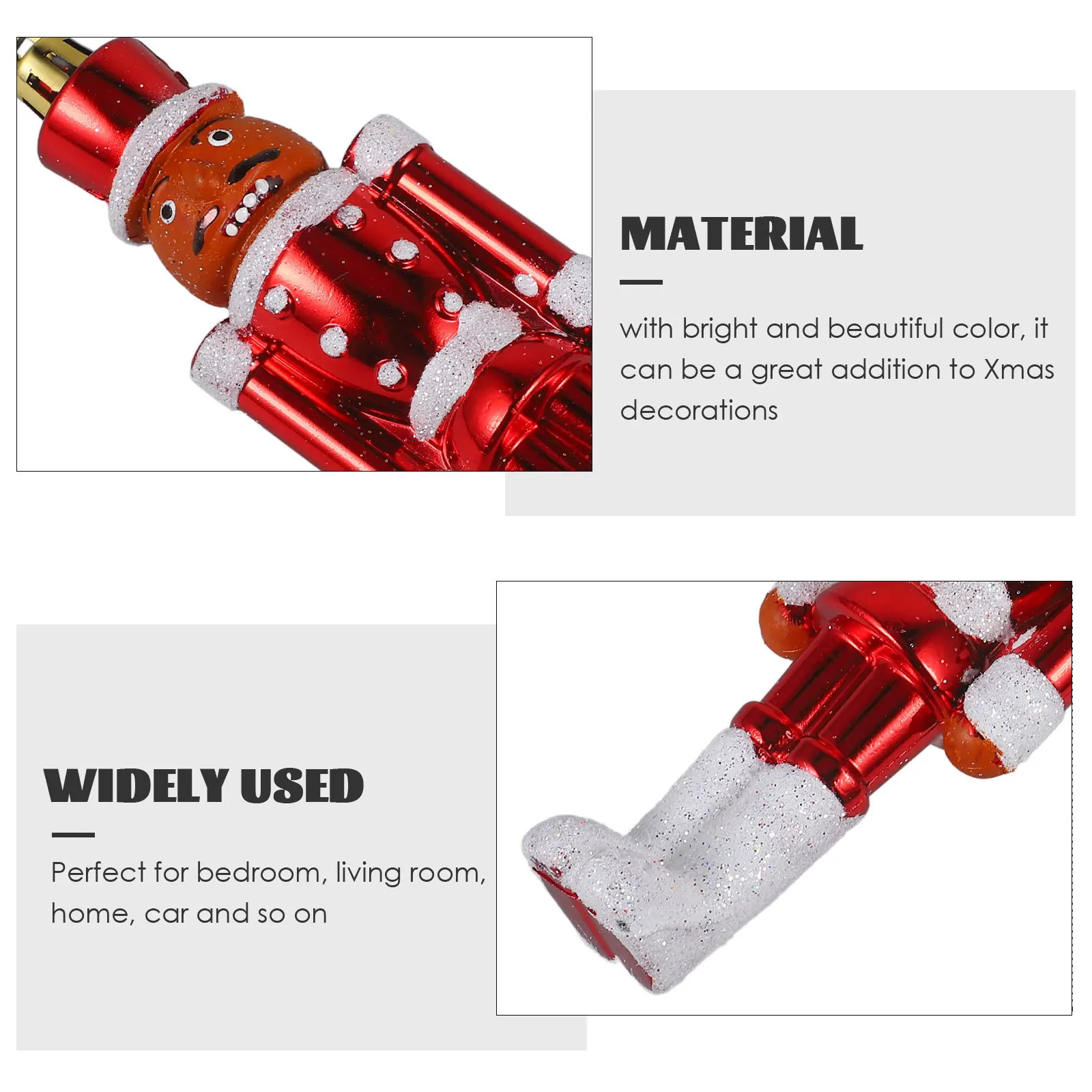 

3 Pcs Small Eve Decorations Tree Door Hanging Nutcracker Ornaments Soldier Pendants Crafts