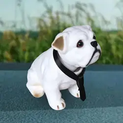 Bobblehead 끄덕이는 개 인형 장식 수제 조각, 자동차 귀여운 흔들리는 머리, 데스크탑 선물, 사무실 자동차 인테리어