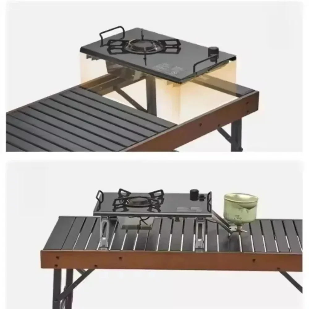 Outdoor Portable Tabletop Camping Gas Stove Stainless Steel Tabletop Foldable Design Embedded Suitable For Camping and Picnic