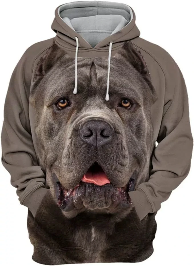 Fashion Dog 3D Print Hoodie Men Women Hoodies Streetwear Oversized Pullovers Hooded Sweatshirts Male Tops Tracksuit Men