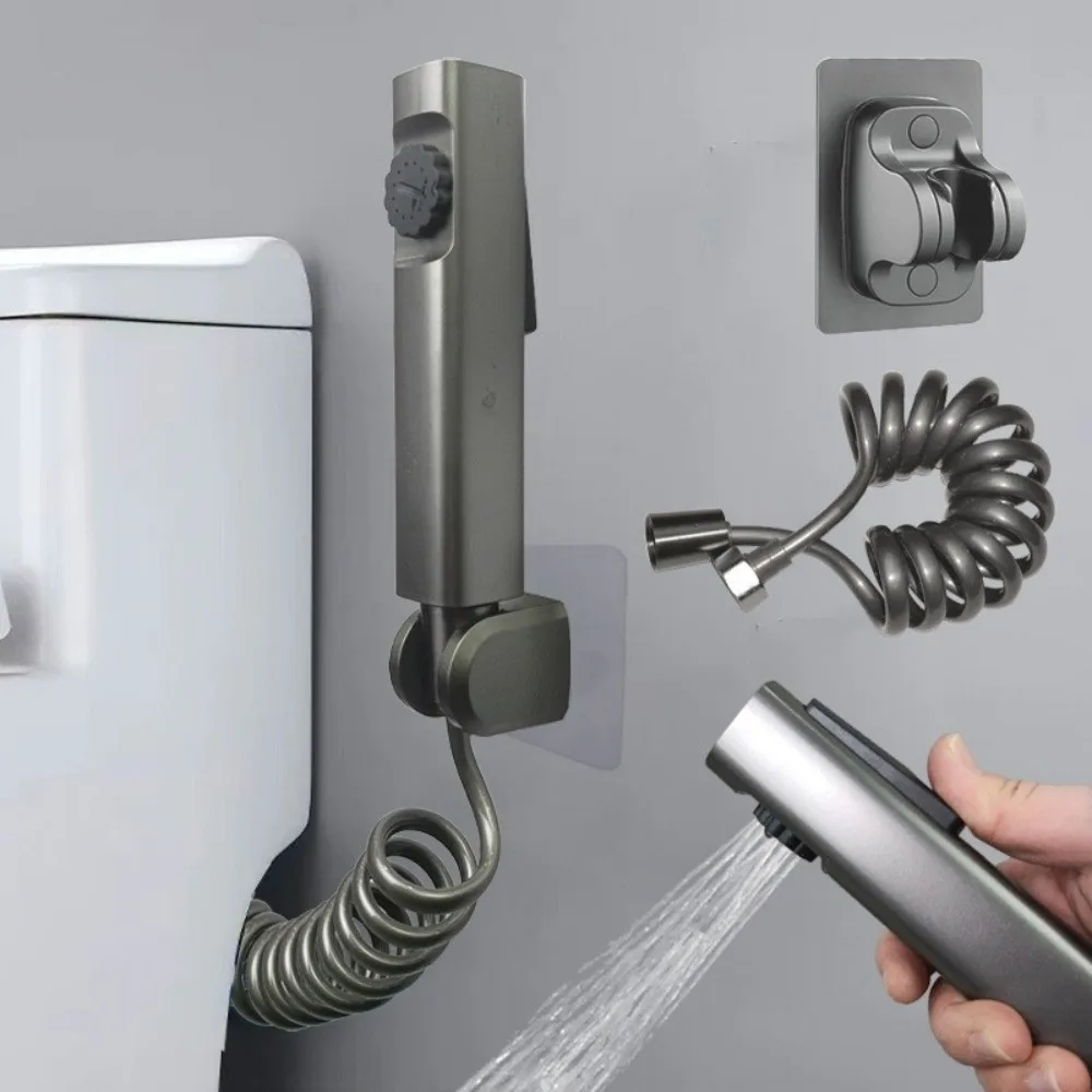 

Ручной набор распылителей для биде, смыв высокого давления, чистка туалета в ванной комнате, небольшой распылитель для душа, пружинный гибкий шланг, незаменимый для дома