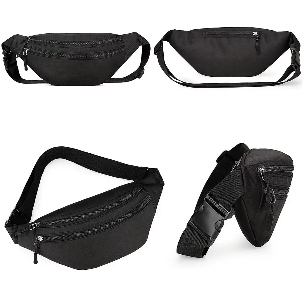 

Multifunctional Double-Layer Mobile Waist Bag Large Capacity Anti Splash Bum Bags Wear-resistant Canvas Bags Workout