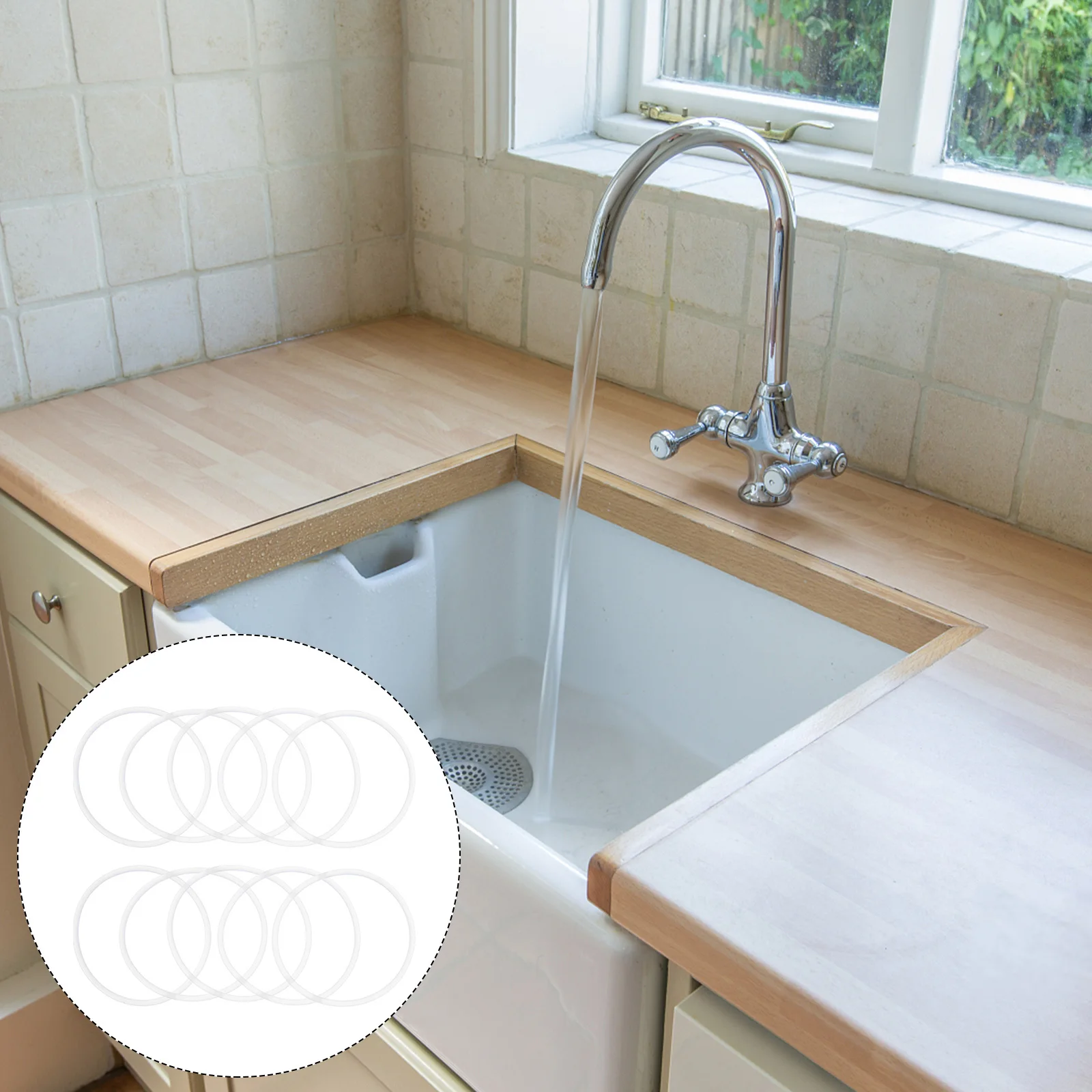 

10Pcs Water Filter Sealing Ring Silicone Gaskets Replacement Leak Proof O-Rings Kit for Filter Housing Repair Seal O-Ring