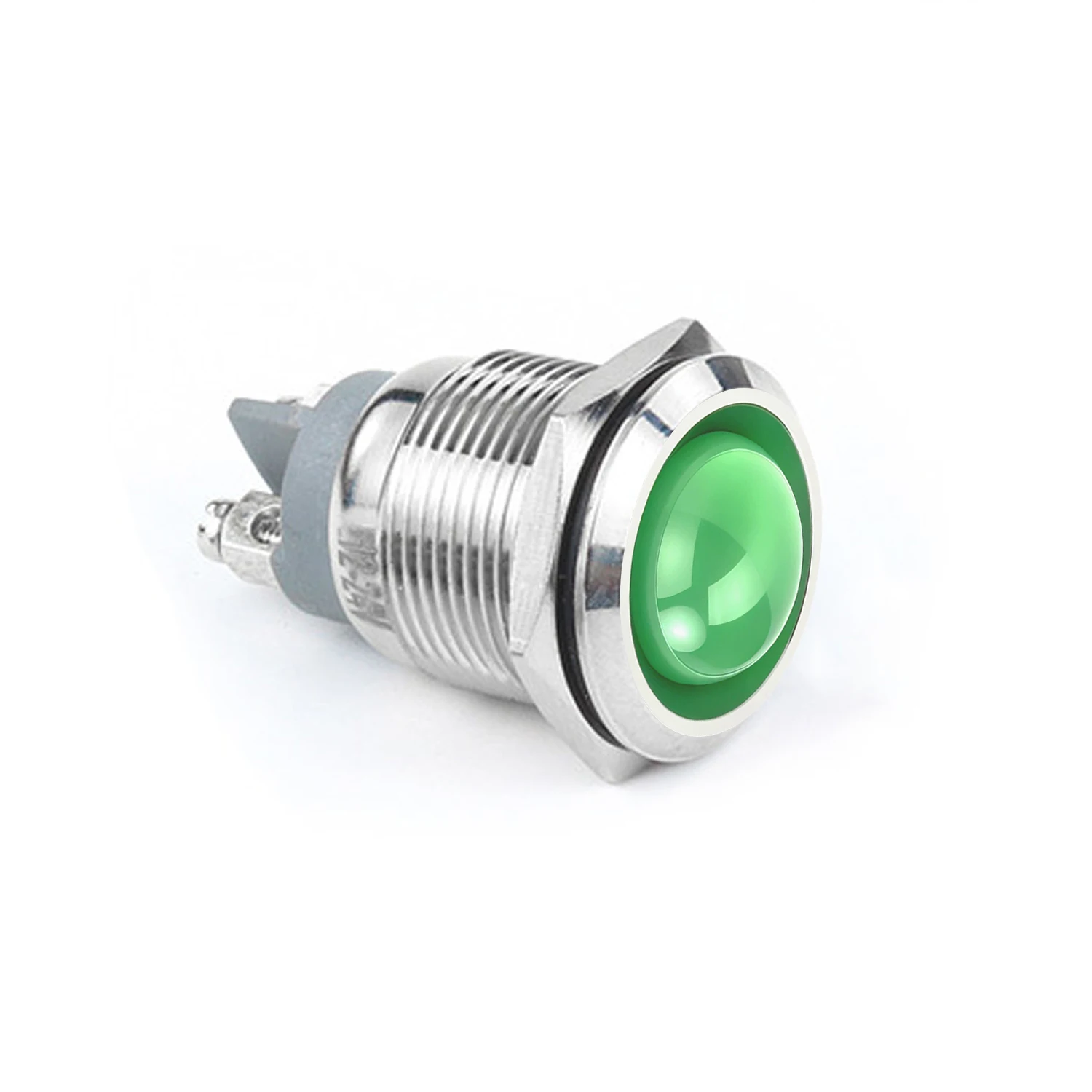 ABILKEEN 10PCS 19MM Domed Head Mini LED Indicator Light AC/DC 3-6V 12-24V 110V 220V LED Signal Pilot Lamp 2Pin Screw Terminal