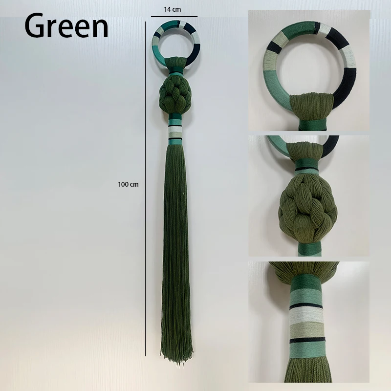 Boho-Makramee-Kugel zum Aufhängen, handgewebt, einzigartige Wandskulptur, moderne organische Kunst für Wohnzimmer, Schlafzimmer, Heimdekoration – Detail 6