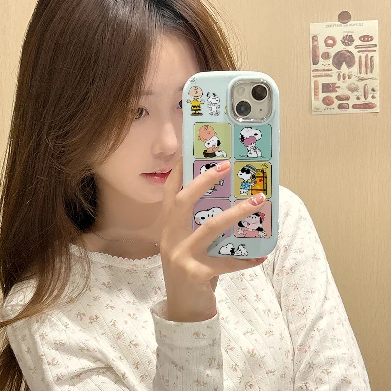 حافظة على شكل قلب كارتونية سنوبي لهاتف انفينيكس هوت 40i 30i 40 Pro Zero Note 30 Smart 8 7 6 5 TECNO SPARK GO 2023 2024 2025 20 20C #3