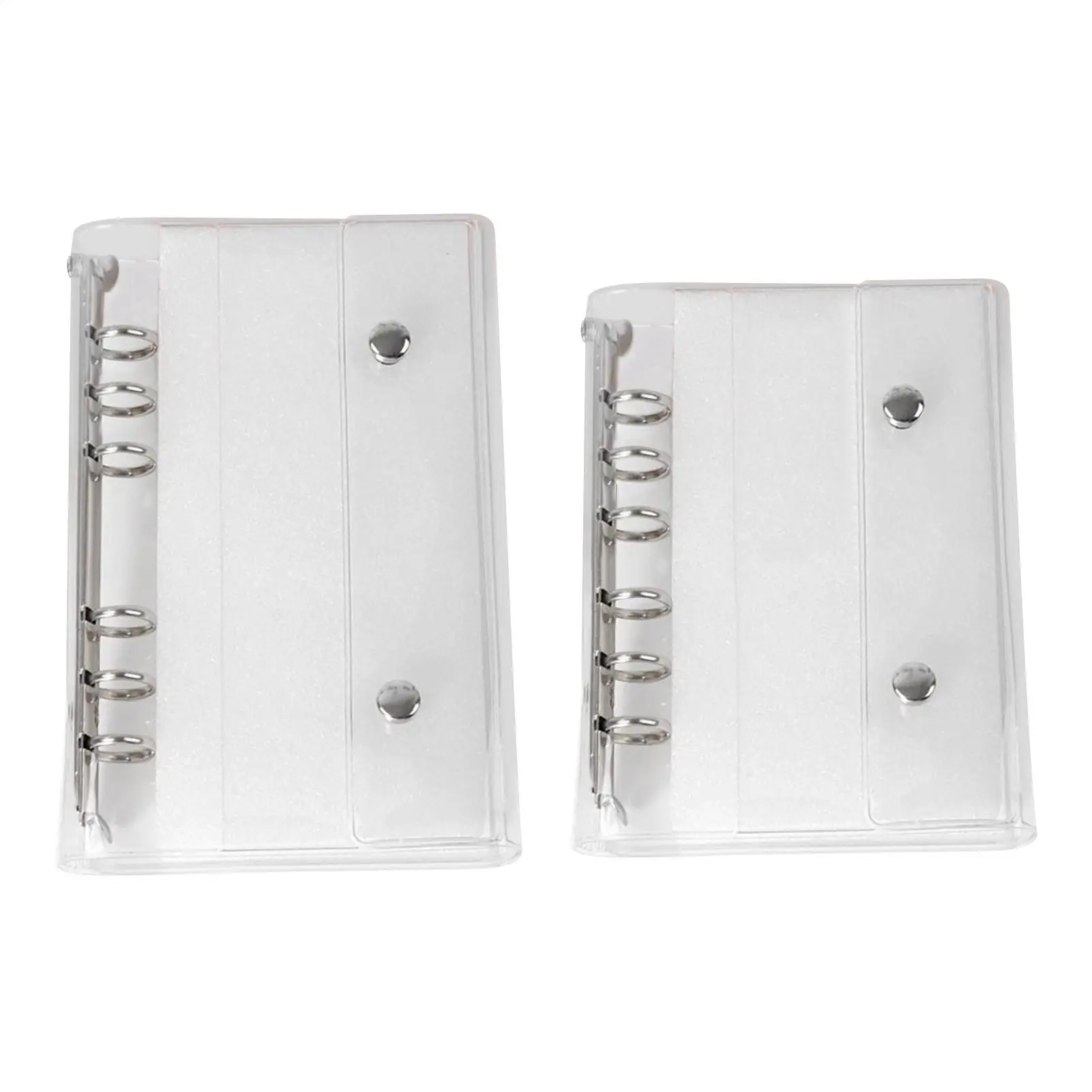 Tas Dokumen A7 Lebar dengan Kantong Transparan PVC untuk Binder Planner, Kartu Foto, Penyimpanan Dokumen, Diary, Scrapbook
