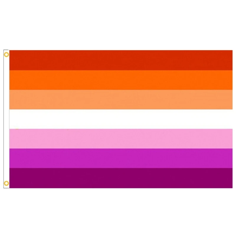 Aerlxemrbrae Rainbow Flag 150X90CM Banners 100D Polyester Brass Grommets  Gay Rainbow Progress Pride Flag Banners