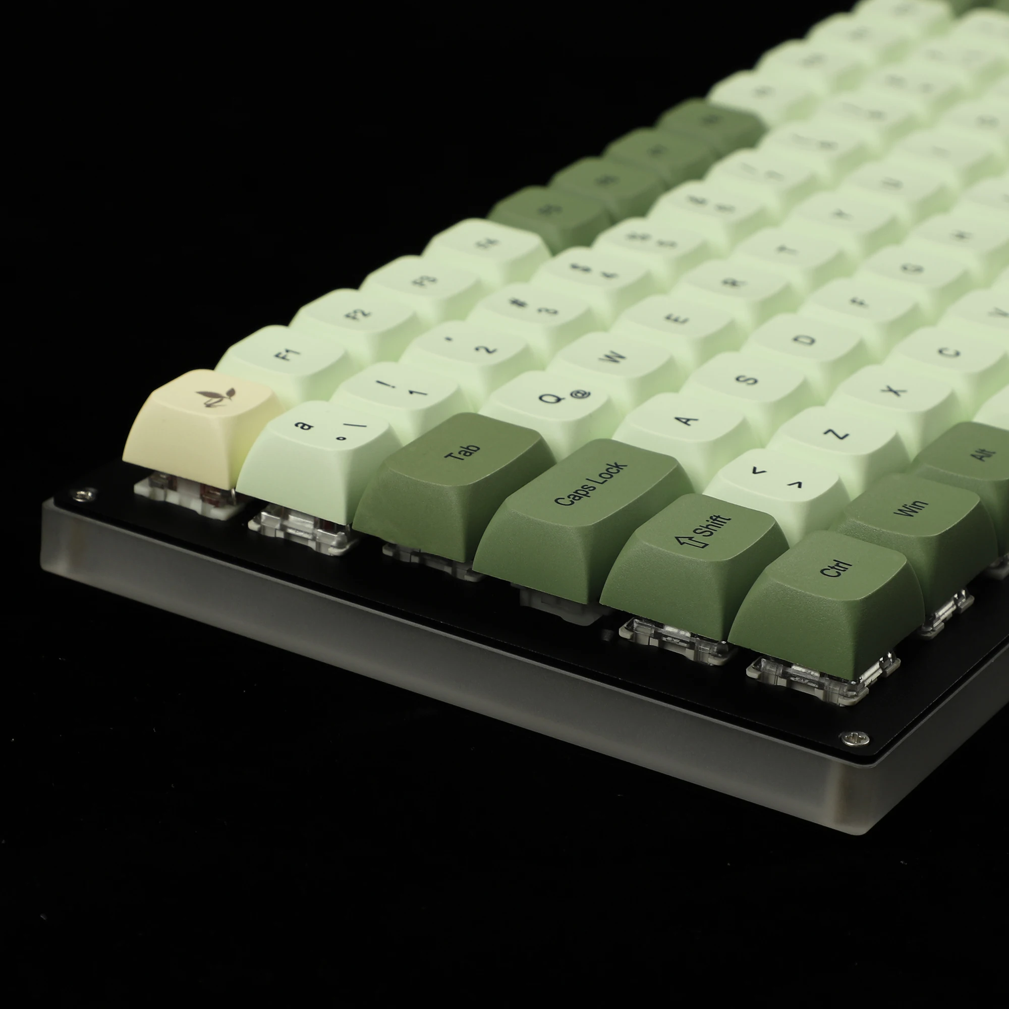 Matcha Dye Sub ZDA PBT Keycap XDA V2 German French Spain ISO Keycaps For MX Keyboard 104 87 61 96 KBD75 80 GK64 68 Keychron