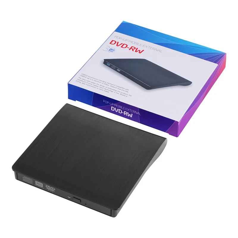 Universal Brushed Neutral USB 3.0 External DVD Burner Optical Drive for Notebook Desktop Mobile Device - External Drive