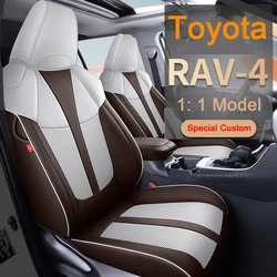 Car Special Seat Covers For Toyota RAV4 Hybrid 2020 2021 2022 2023 2024 leather Seat Cushion Full Set Protective Cover