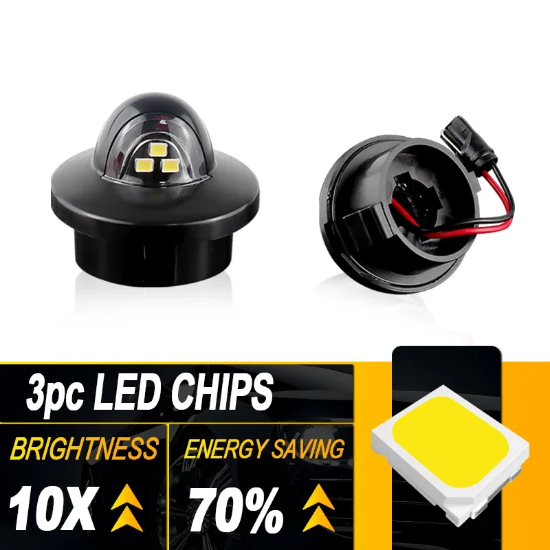 

LED License Plate Lights Lamp FOR Ford F-150 F-250 F-350 F-450 F-550 Super Duty Heritage Ranger Pickup Bronco SUV F1TZ-13550-A