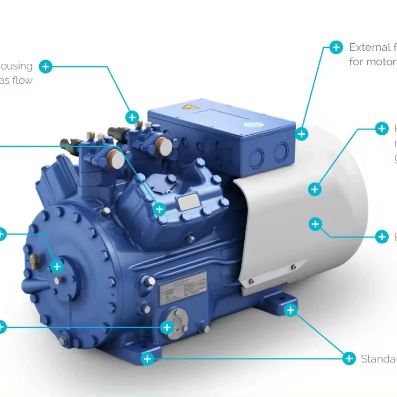 Wholesale  Ha22e/125-4 Range Of Semi-hermetic Compressors For Low Temperature Cold Storage