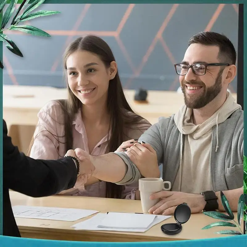 (NEW) Fingerprint Ink Pad No-Wash Quick-Drying Portable Quick-Drying Ink Pad Red 1 PCS Plastic